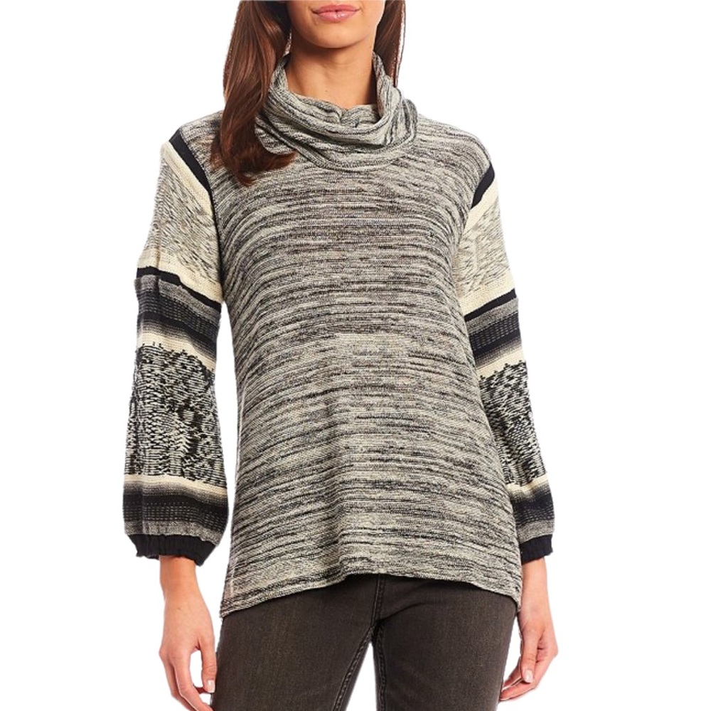 John Mark Heather Grey Sedona Sweater D6